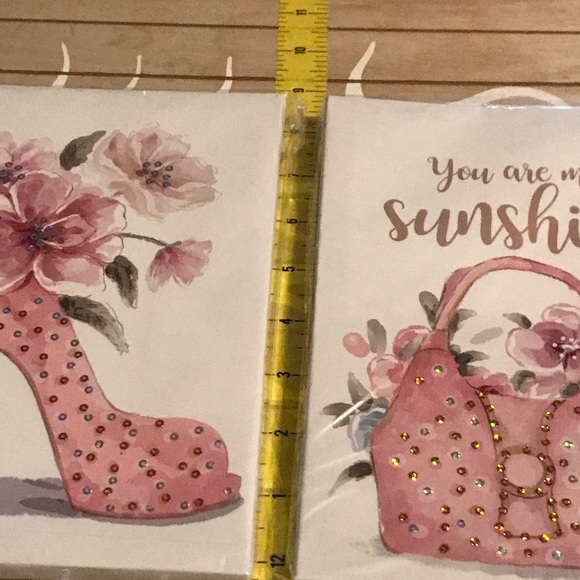 New “Dreams DON’T WORK UNLESS YOU DO” 5 Pcs Wall Art: Purse, Heel, Sweet, Beauty - Picture 10 of 16